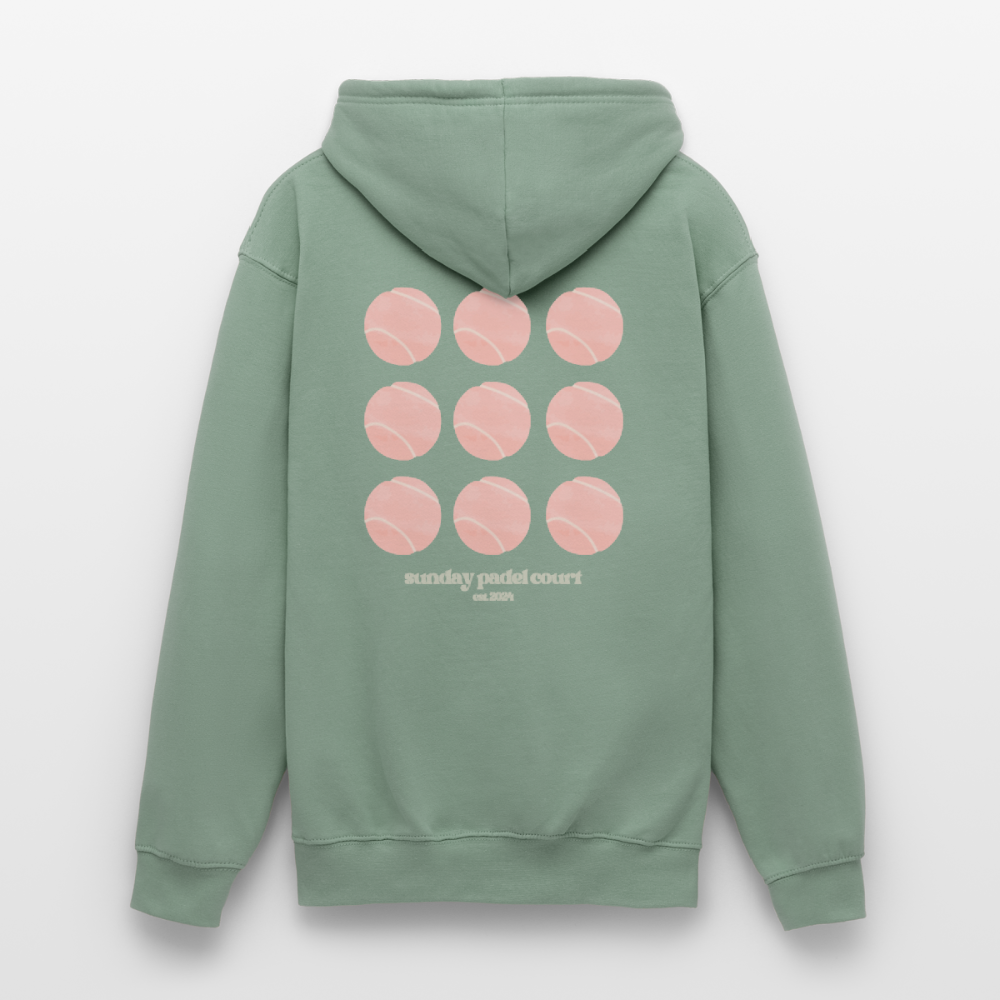 Rose Green Hoodie - steel green